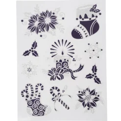 Gifi Sticker de fenêtre électrostatique Noël^ Décoration De Fenêtre