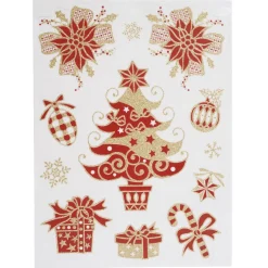 Gifi Sticker de fenêtre électrostatique Noël^ Décoration De Fenêtre