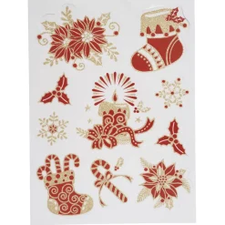 Gifi Sticker de fenêtre électrostatique Noël^ Décoration De Fenêtre