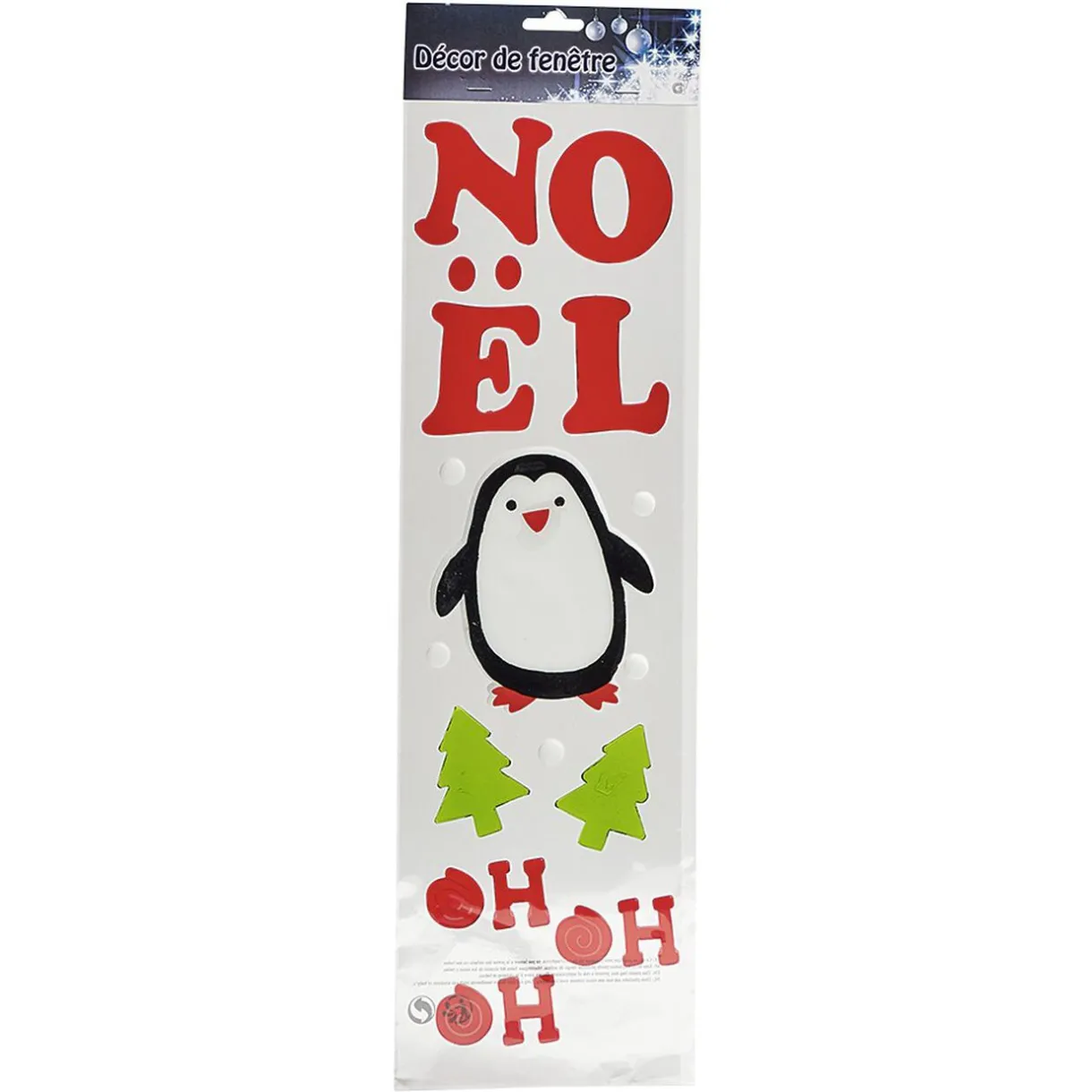 Gifi Sticker gel décor de Noël pour fenêtre^ Décoration De Fenêtre