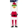 Gifi Sticker gel Père Noël ou Bonhomme de neige pour fenêtre^ Décoration De Fenêtre
