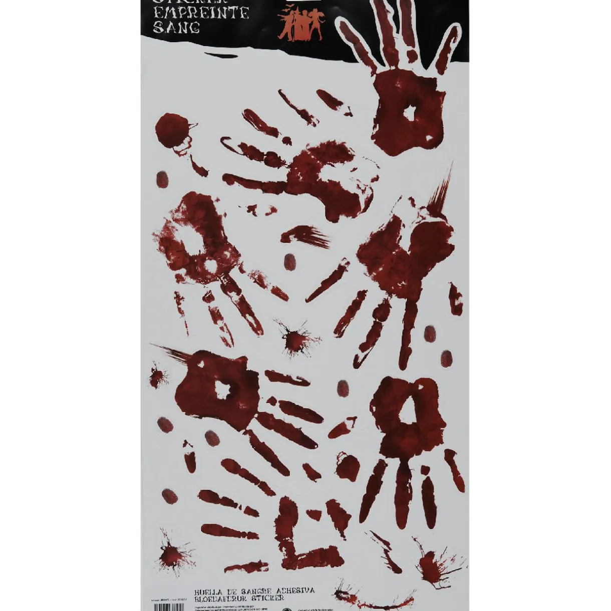 Outlet Gifi Sticker Halloween empreinte de sang L.60xl.31cm