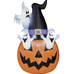 Outlet Gifi Structure gonflable Citrouille Fantôme Halloween H158 cm
