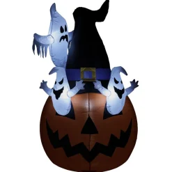 Outlet Gifi Structure gonflable Citrouille Fantôme Halloween H158 cm