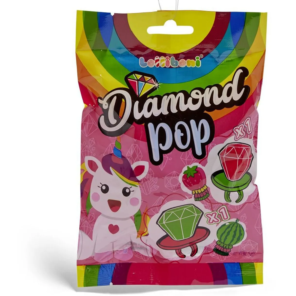 Outlet Gifi Sucette forme bague x2 fraise et pastèque