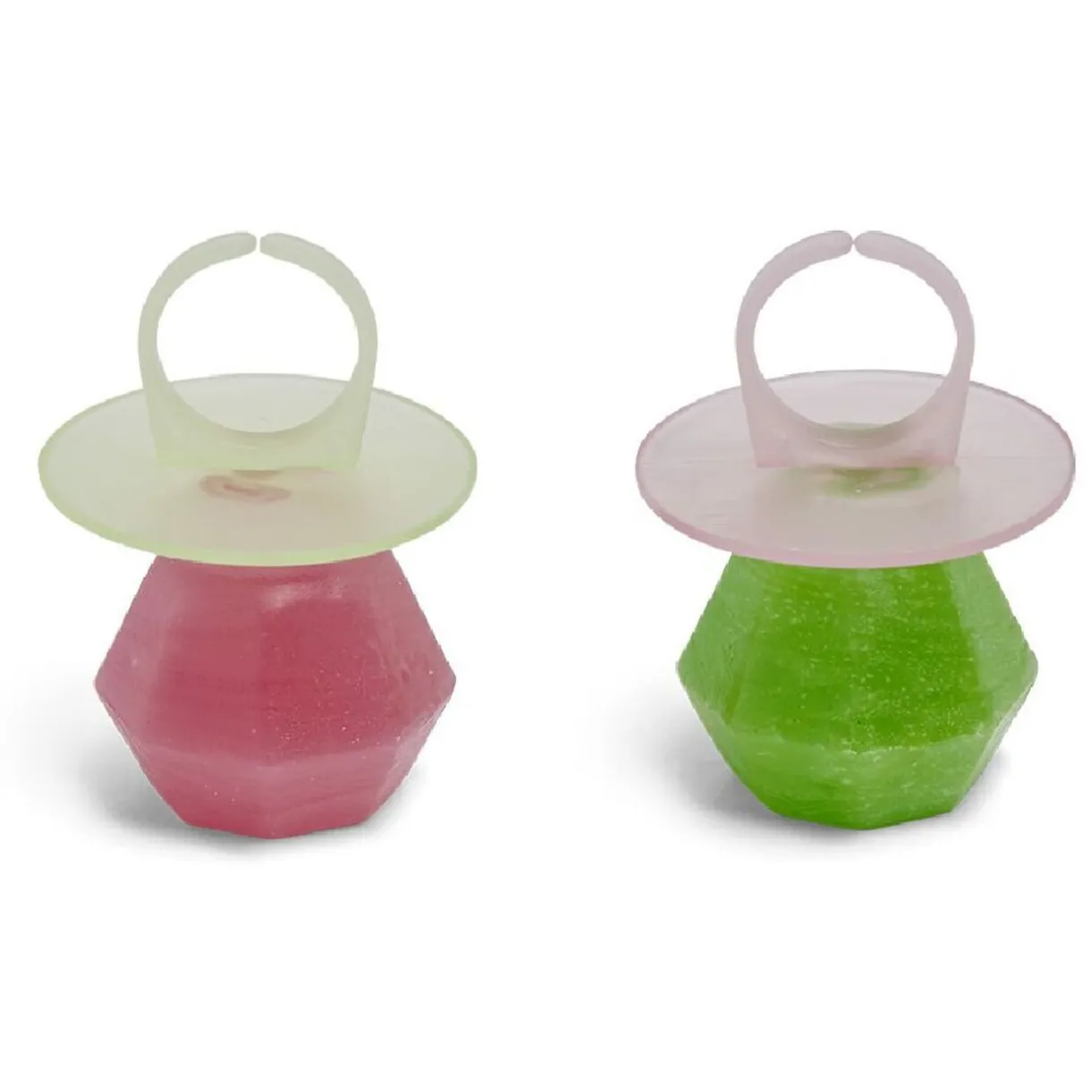 Outlet Gifi Sucette forme bague x2 fraise et pastèque