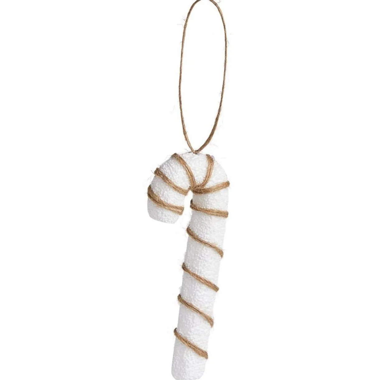 Gifi Sucre d'orge à suspendre blanc avec jute x2^ Décoration Sapin