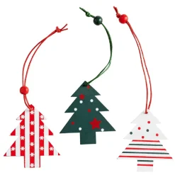 Gifi Sujet de Noël rouge et vert à suspendre x36^ Décoration Sapin