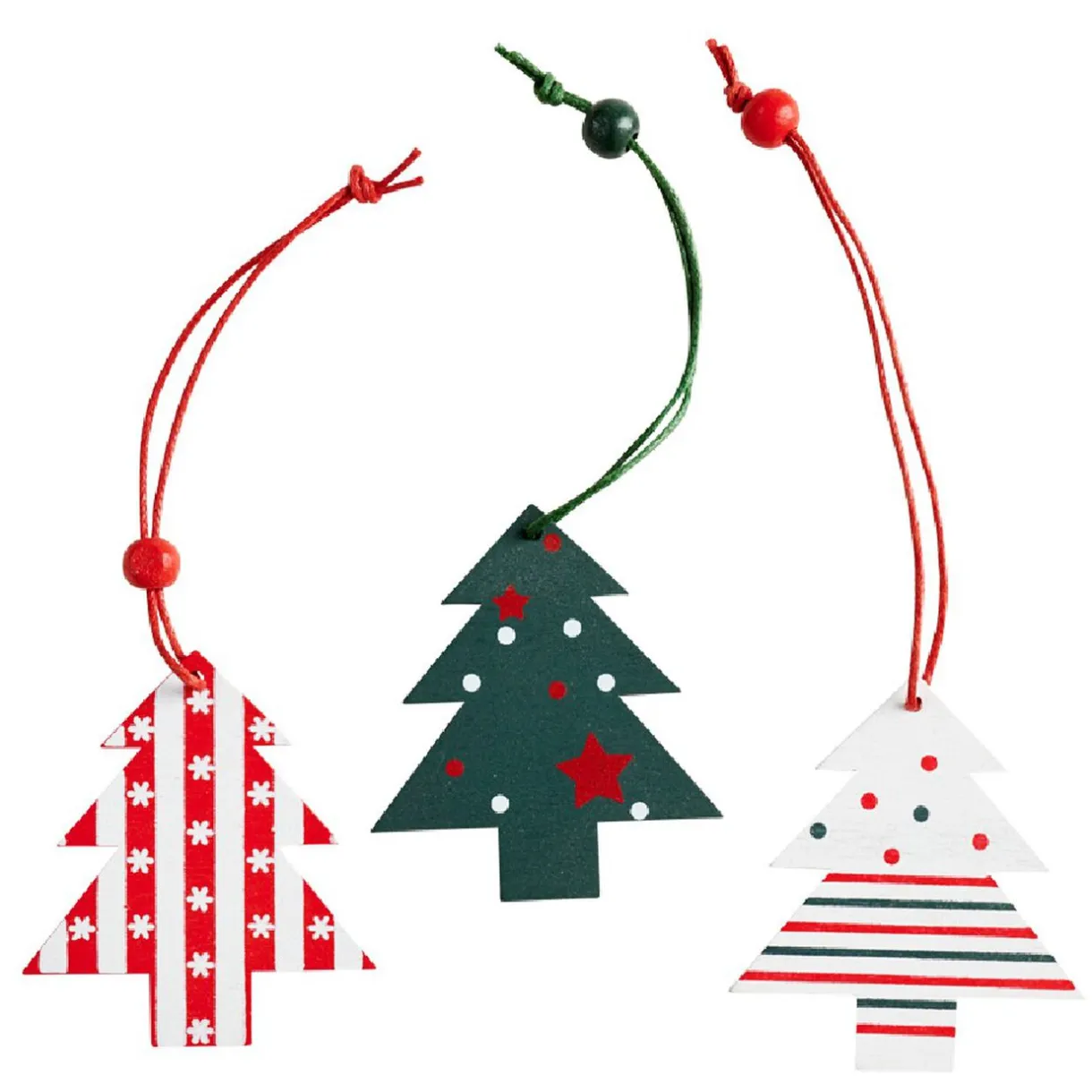 Gifi Sujet de Noël rouge et vert à suspendre x36^ Décoration Sapin