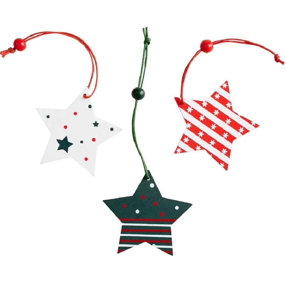 Gifi Sujet de Noël rouge et vert à suspendre x36^ Décoration Sapin