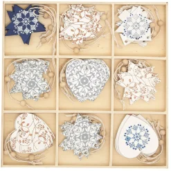 Gifi Sujet en bois à suspendre Noël x36^ Décoration Sapin