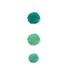 New Gifi Suspension 3 boules chiffon en papier vert
