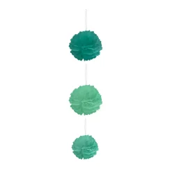 New Gifi Suspension 3 boules chiffon en papier vert
