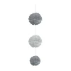 Sale Gifi Suspension 3 boules chiffon en papier gris