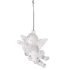 Gifi Suspension ange transparent effet glacé^ Décoration Sapin