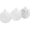 Outlet Gifi Suspension boule blanche et transparente x3