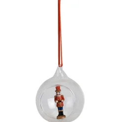 Gifi Suspension boule de Noël ouverte avec personnage déco vintage^ Décoration Sapin