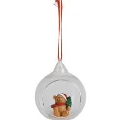 Gifi Suspension boule de Noël ouverte avec personnage déco vintage^ Décoration Sapin