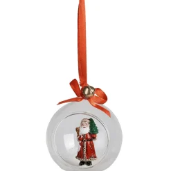 Gifi Suspension boule de Noël ouverte avec personnage déco vintage^ Décoration Sapin