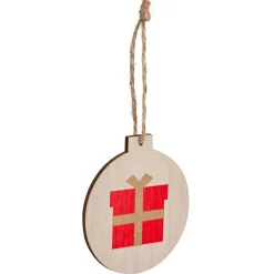 Sale Gifi Suspension boule plate en bois Ø6cm - 3 modèles