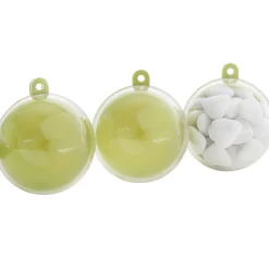 Sale Gifi Suspension boule verte anis et transparente x3