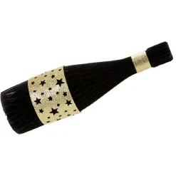 Outlet Gifi Suspension bouteille serpentin noir et doré