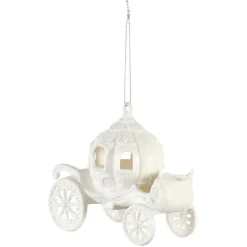 Gifi Suspension carrosse de Noël givré^ Décoration Sapin