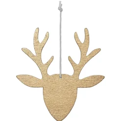 Gifi Suspension cerf, 6 pièces, 3 modèles différents^ Décoration Sapin