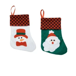 Gifi Suspension chaussette de Noël en feutrine x2^ Décoration Sapin