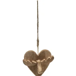 Gifi Suspension coeur et corne de cerf Noël^ Décoration Sapin