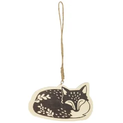 Gifi Suspension de Noël Animal en bois^ Décoration Sapin