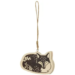 Gifi Suspension de Noël Animal en bois^ Décoration Sapin