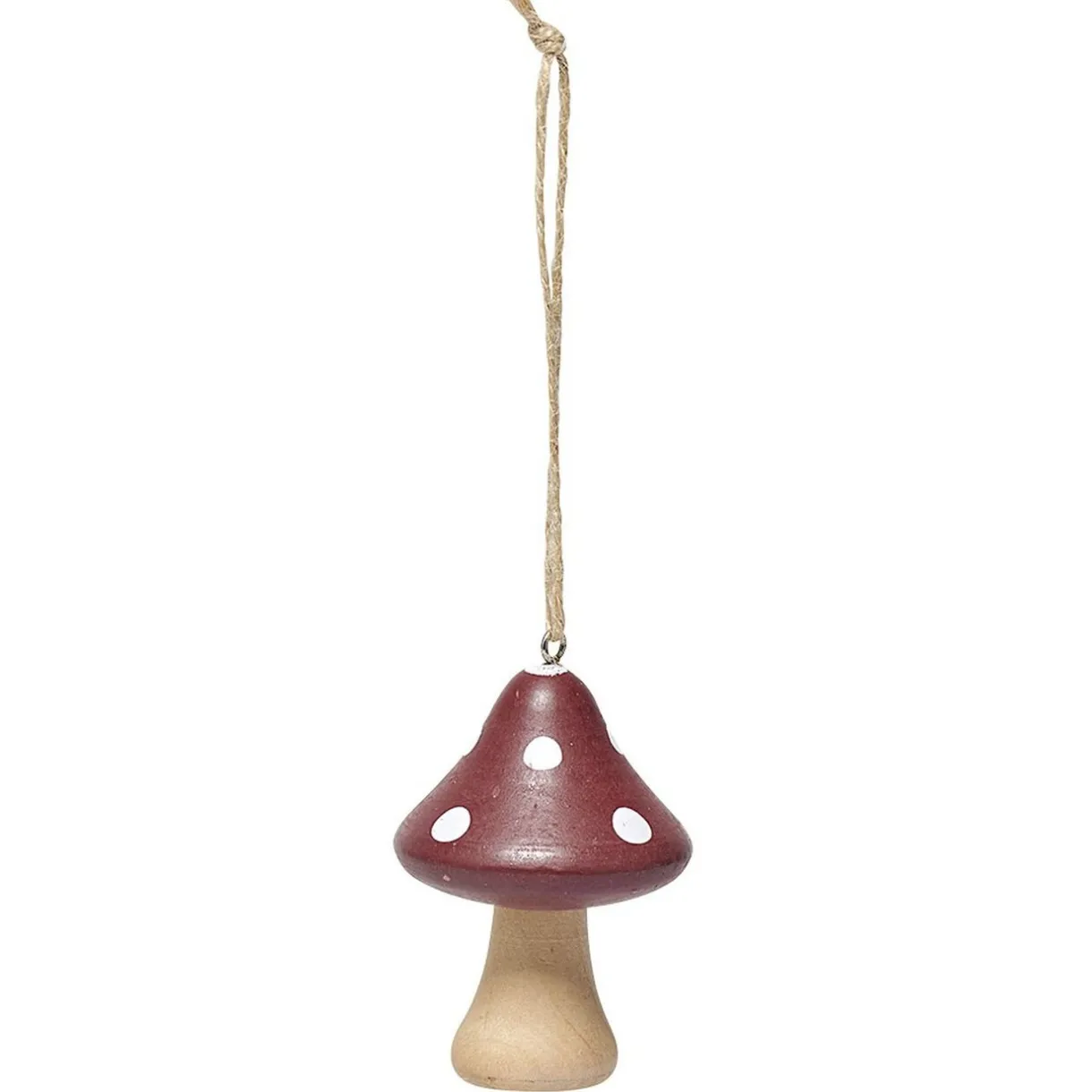 Gifi Suspension de Noël Champignon en bois^ Décoration Sapin