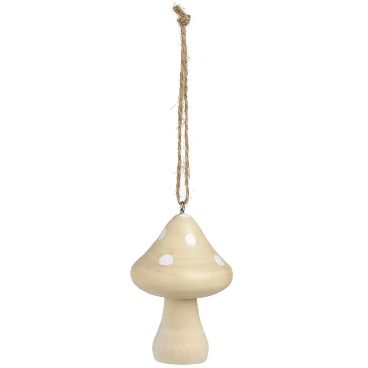 Gifi Suspension de Noël champignon en bois Ø5xH8cm - 2 modèles^ Décoration Sapin