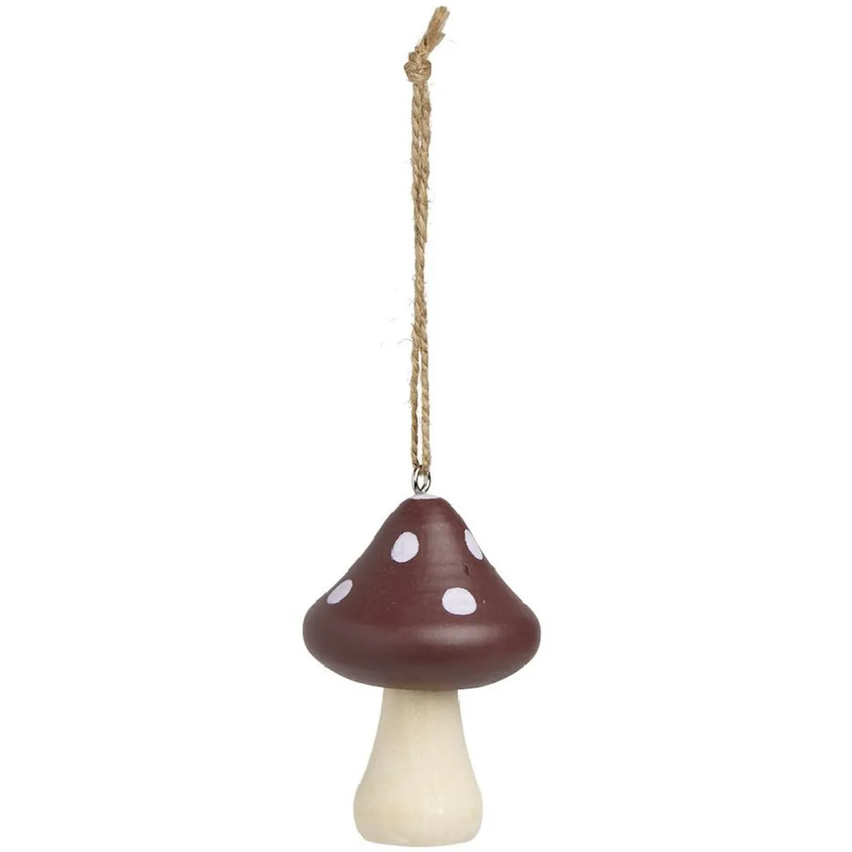 Gifi Suspension de Noël champignon en bois Ø5xH8cm - 2 modèles^ Décoration Sapin