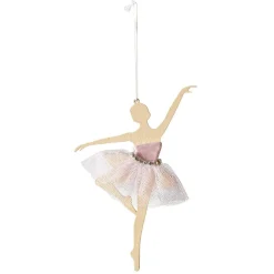Gifi Suspension de Noël danseuse en mdf^ Décoration Sapin