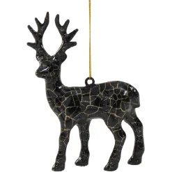 Gifi Suspension de Noël design renne craquelé^ Décoration Sapin