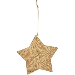 Gifi Suspension de Noël en métal doré ou argenté^ Décoration Sapin