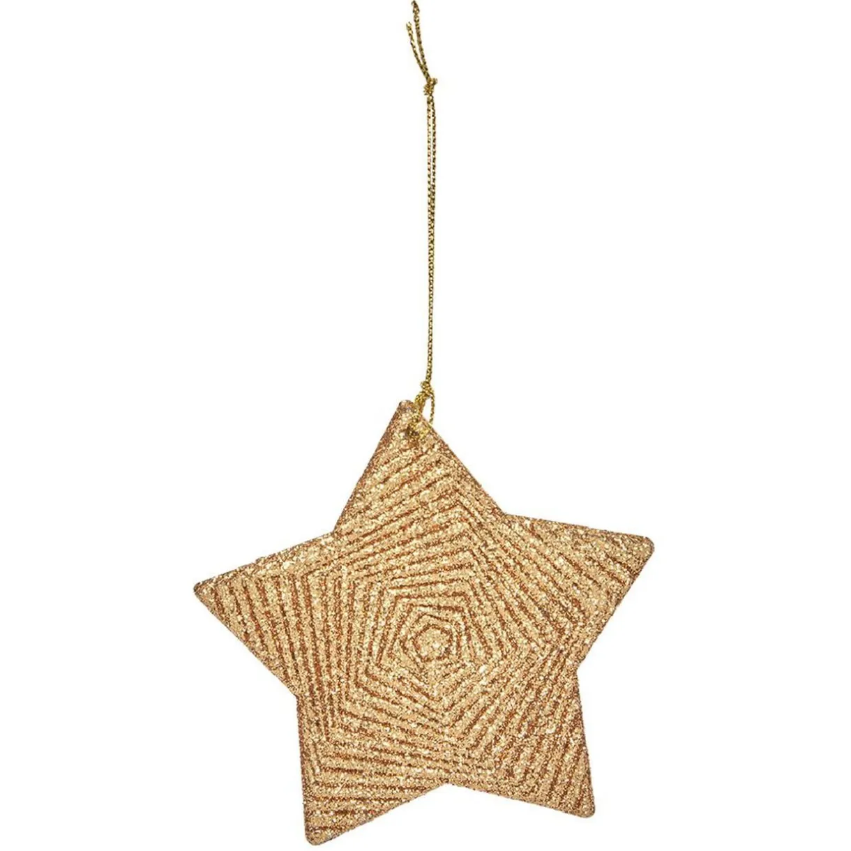 Gifi Suspension de Noël en métal doré ou argenté^ Décoration Sapin