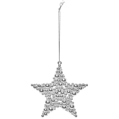 Gifi Suspension de Noël en métal doré ou argenté^ Décoration Sapin