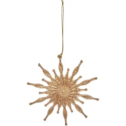 Gifi Suspension de Noël en métal doré ou argenté^ Décoration Sapin