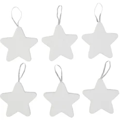 New Gifi Suspension de Noël en polystyrène blanc x6