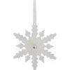 Gifi Suspension de Noël Flocon blanc transparent^ Décoration Sapin