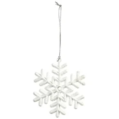Gifi Suspension de Noël Flocon de neige blanc ou gris^ Décoration Sapin