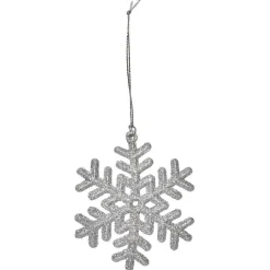 Gifi Suspension de Noël Flocon de neige blanc ou gris^ Décoration Sapin
