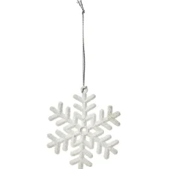 Gifi Suspension de Noël Flocon de neige blanc ou gris^ Décoration Sapin