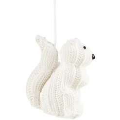 Gifi Suspension de Noël forme animale blanche^ Décoration Sapin