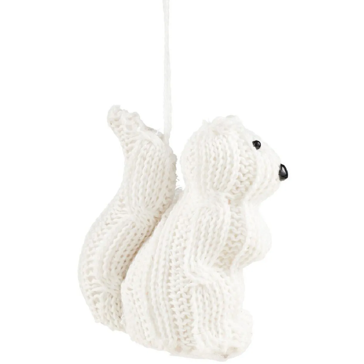 Gifi Suspension de Noël forme animale blanche^ Décoration Sapin