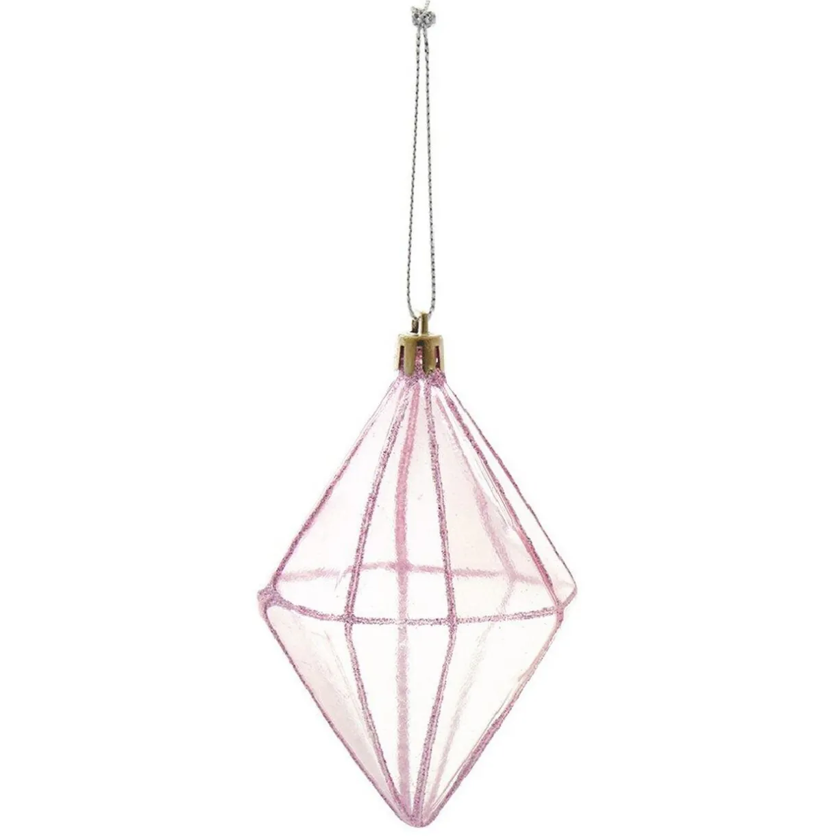 Gifi Suspension de Noël forme diamant pailleté^ Décoration Sapin