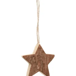 Gifi Suspension de Noël forme en bois^ Décoration Sapin